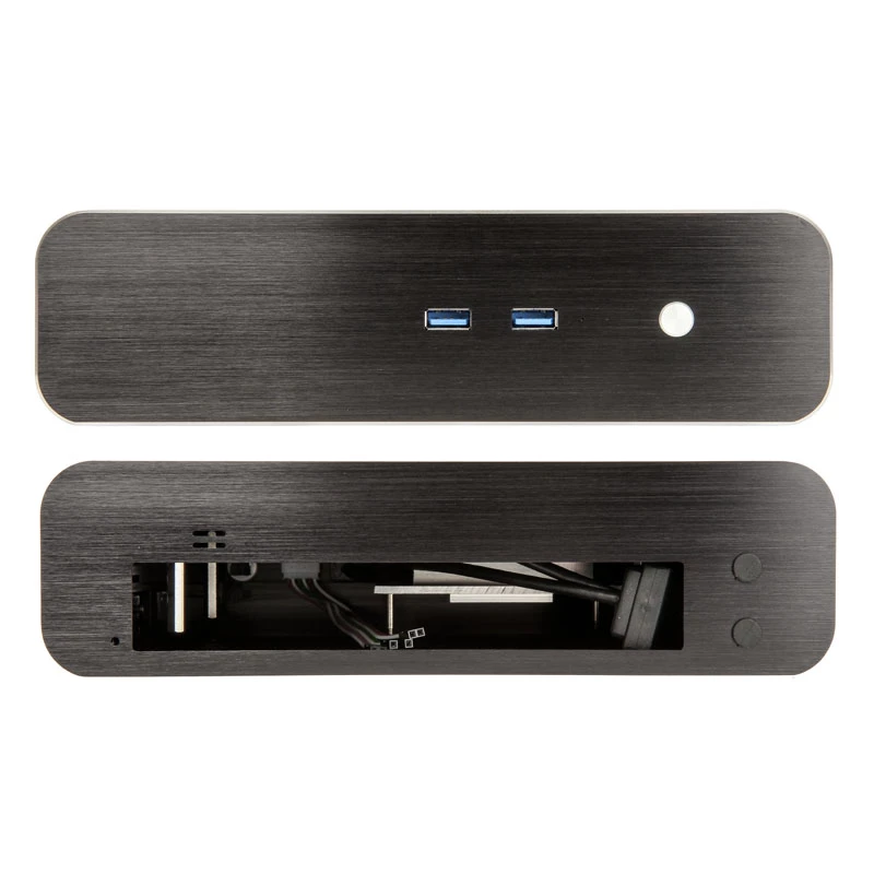 Akasa Euler S Fanless Thin-Mini-ITX Enclosure, OEM - black