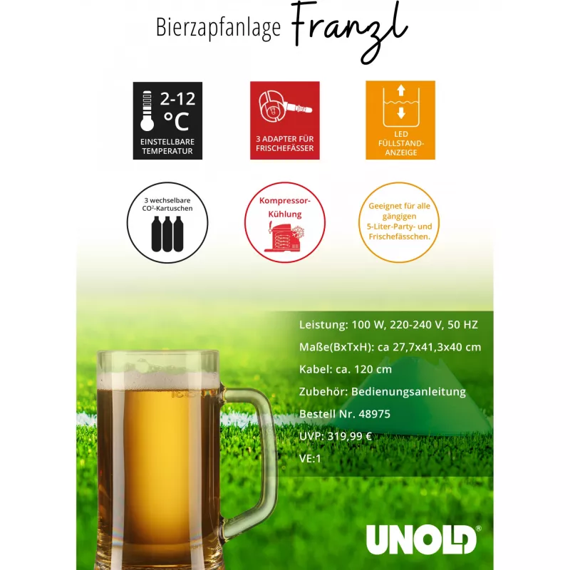 Unold Franzl 5 L Draft beer dispenser