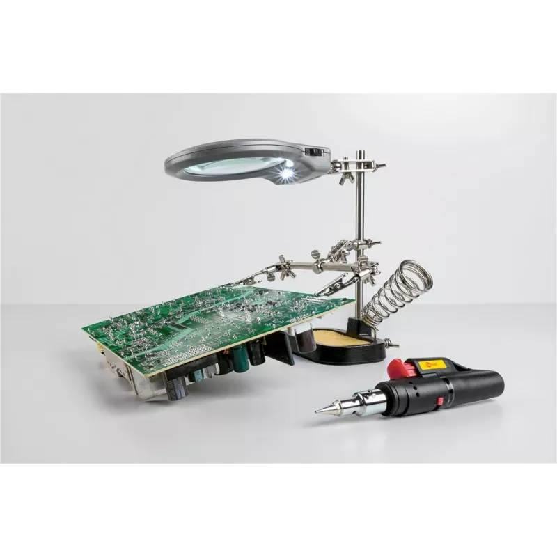 Goobay 51226 soldering iron/station accessory 1 pc(s) Holder with magnifier