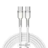 Cable USB-C to USB-C Baseus Cafule, 100W, 2m (white)