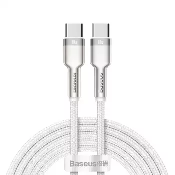 Cable USB-C to USB-C Baseus Cafule, 100W, 2m (white)