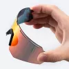 Rockbros 189114 polarised cycling glasses with UV protection and prescription insert, grey