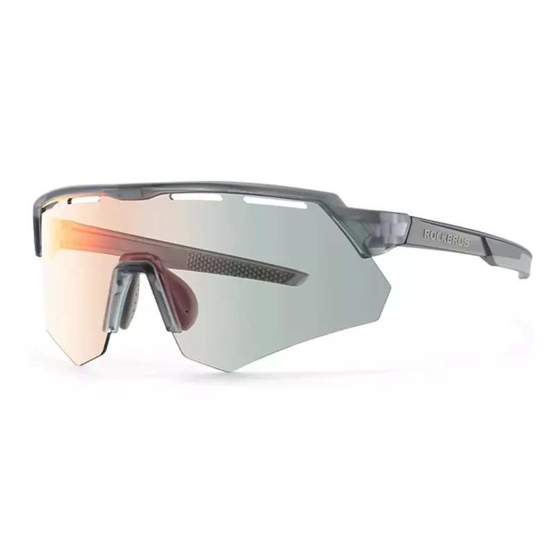 Rockbros 189114 polarised cycling glasses with UV protection and prescription insert, grey