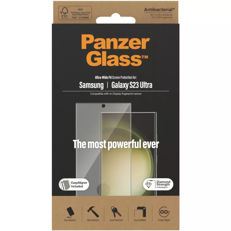 PanzerGlass Ultra-Wide Fit Sam S23 Ultra S918 Screen Protection 7317 z aplikatorem