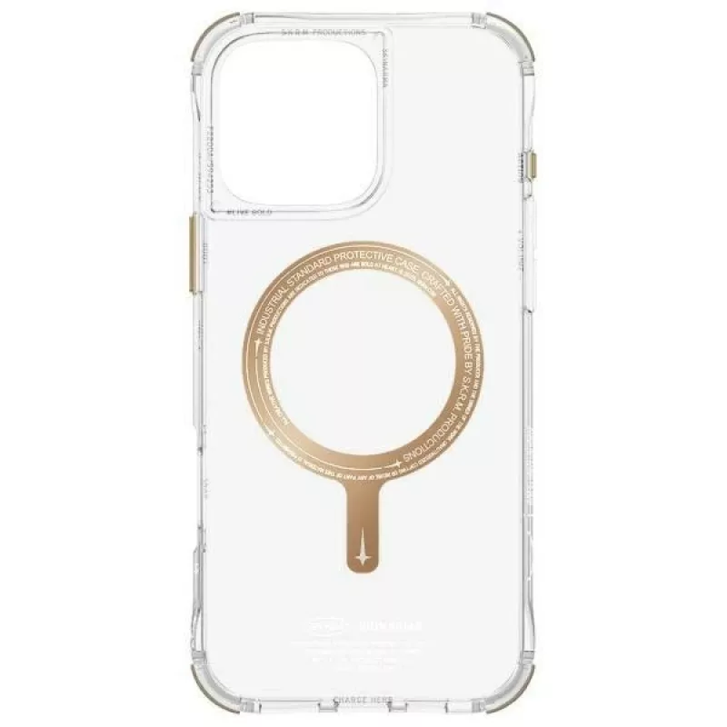 SK-2024IPP69-SDOPRM-GLD | Back cover | Apple | iPhone 16 Pro Max | Plastic | Transparent/Champagne