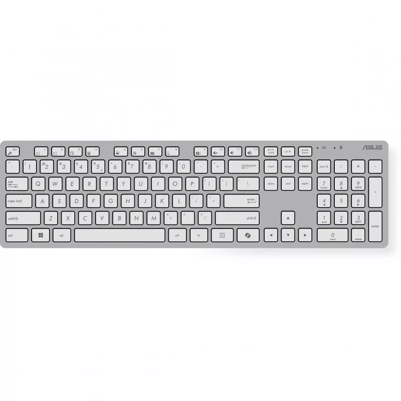 ASUS W5000 wireless keyboard and mouse set, white