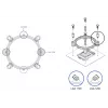 Zalman ZM-1700MKC - Upgrade-Kit for Processor Cooler - (for: LGA1200, LGA1700)