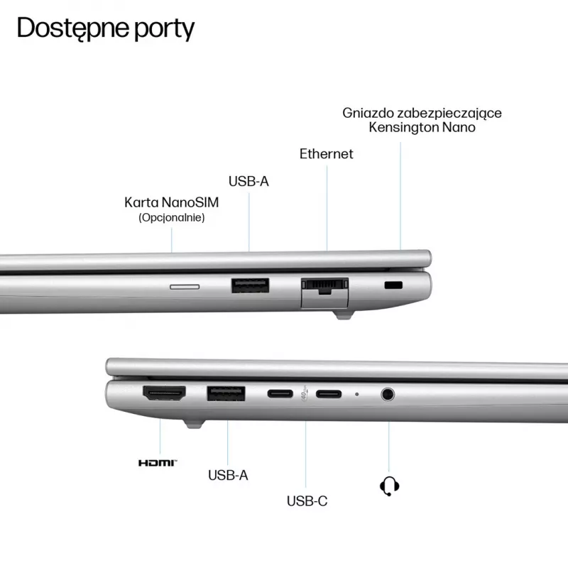 HP EliteBook 6 G1a Next Gen AI PC Copilot+ PC AMD Ryzen AI 5 340 Laptop 35.6 cm (14) WUXGA 16 GB DDR5-SDRAM 512 GB SSD Wi-Fi 6E (802.11ax) Windows 11 Pro Silver