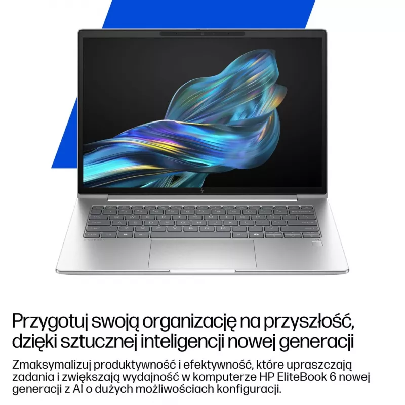 HP EliteBook 6 G1a Next Gen AI PC Copilot+ PC AMD Ryzen AI 5 340 Laptop 35.6 cm (14) WUXGA 16 GB DDR5-SDRAM 512 GB SSD Wi-Fi 6E (802.11ax) Windows 11 Pro Silver
