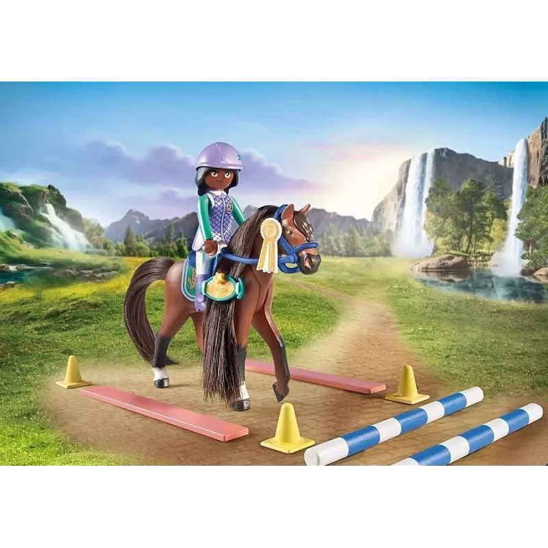 Figure Set Horses 71355 Zoe and Blaze with Obstacles