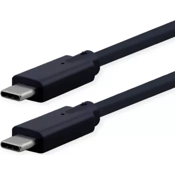 ROLINE - USB Cable - 24 pin USB-C (M) to 24 pin USB-C (M) - USB 3.2 - 48 V - 5 A - 1.5 m - USB-Power Supply (240 W) - Black (11.02.9077)