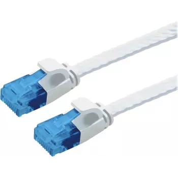 VALUE Patch Cable Cat.6A (Class EA) UTP, extra-Flat, White, 0,5 m (21.99.2060)