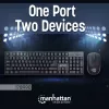 Manhattan 178990 wireless keyboard and mouse set, black