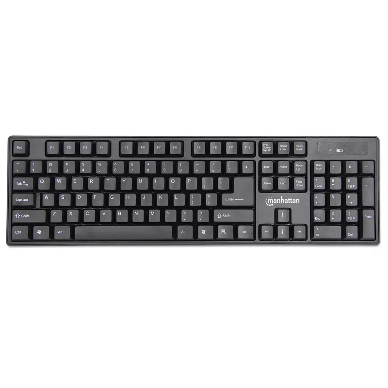Manhattan 178990 wireless keyboard and mouse set, black