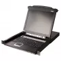 ATEN CL5708MW 43cm wide LCD KVM Switch, USB-PS/2,VGA, 8 Port, UK-Layout
