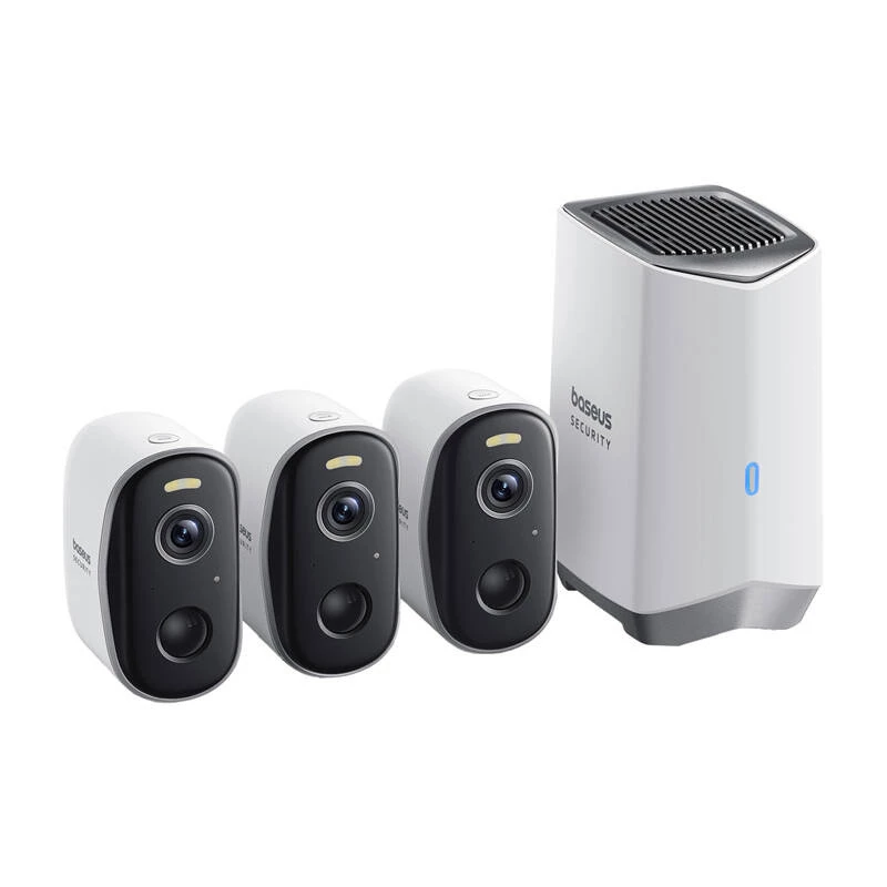 N1 Baseus 2K outdoor camera set of 3 (white)