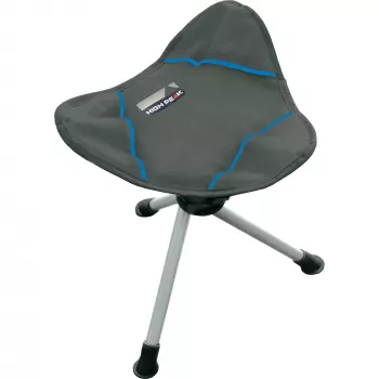 camping chair Tarifa 44143 (Dark Grey/Blue, three-legged stool)