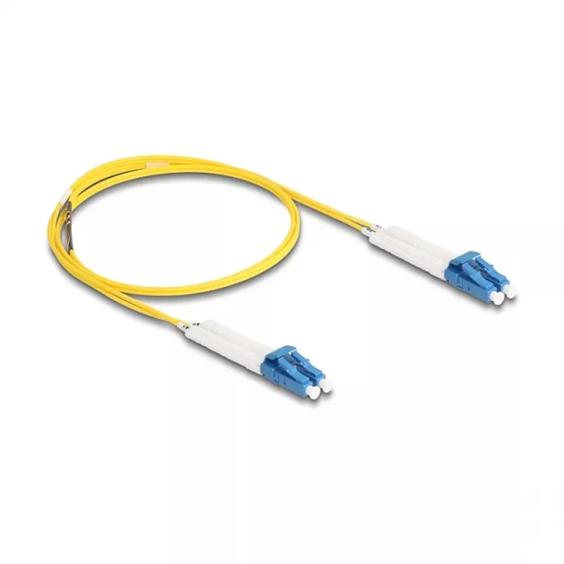 Delock LWL Cable LC Duplex to LC Duplex Singlemode OS2 winkelbar 1 m