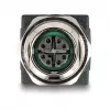 Delock M12 Adapter X-coded 8 Pin Socket to RJ45 Socket straight