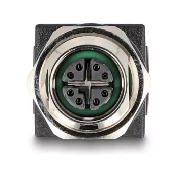 Delock M12 Adapter X-coded 8 Pin Socket to RJ45 Socket straight