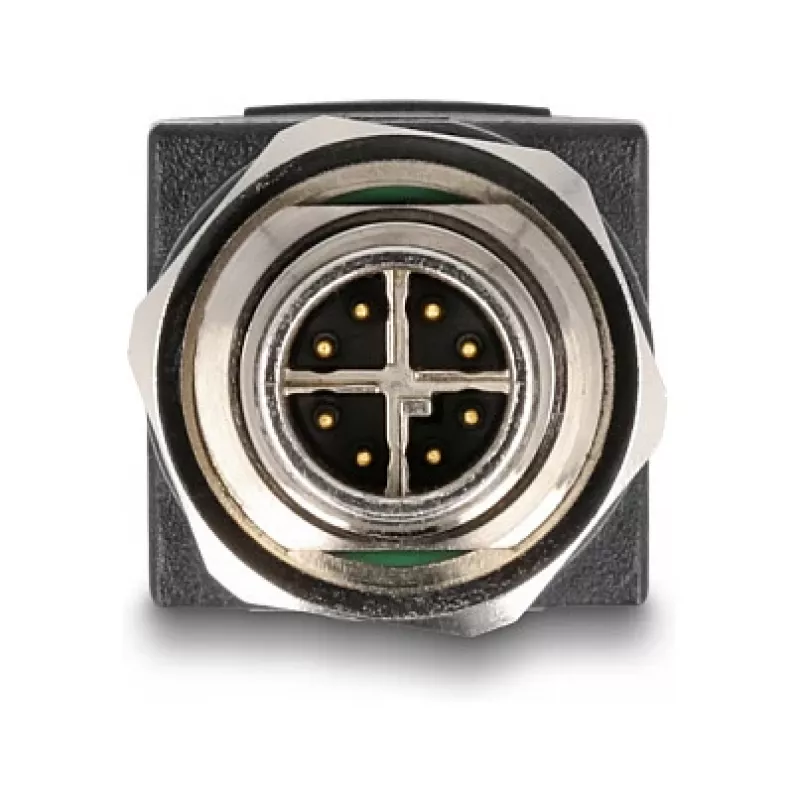 Delock M12 Adapter X-coded 8 Pin Plug to RJ45 Socket straight