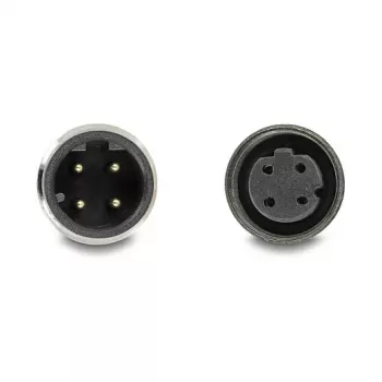 Delock M12 Cable D-kodiert 4 Pin Plug to Socket PVC 1 m