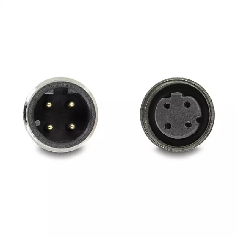 Delock M12 Cable D-kodiert 4 Pin Plug to Socket PVC 1 m
