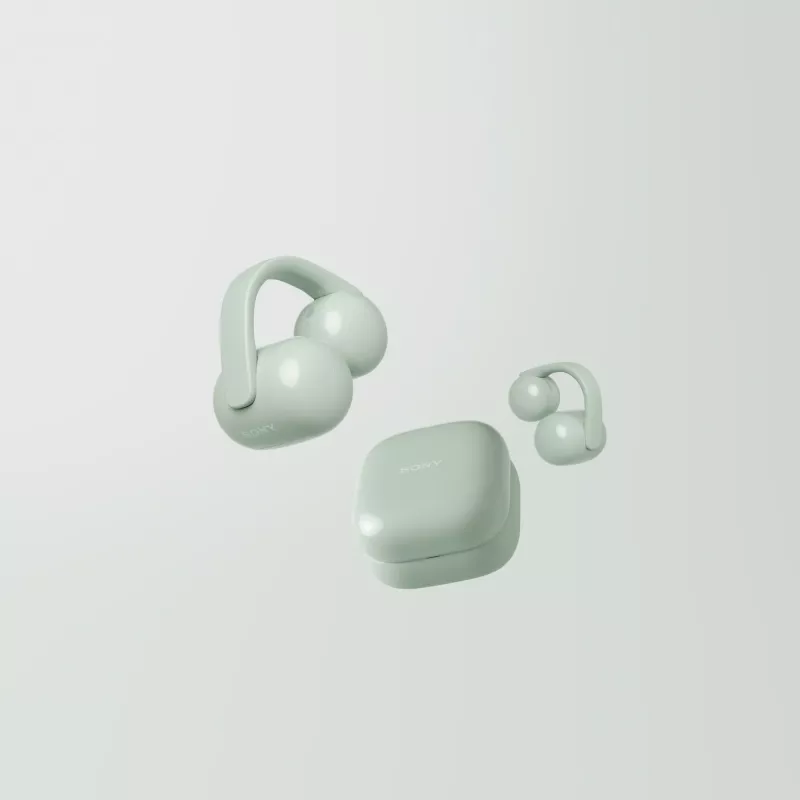 Sony | Earbuds | LinkBuds WF-LC900 Clip | Bluetooth | Open-Ear | Wireless | Green