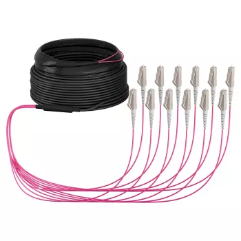 EFB Trunk Cable U-DQ(ZN)BH OM4 12G (1x12) LC-LC 10m Dca LSZH