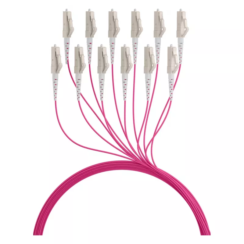EFB Trunk Cable U-DQ(ZN)BH OM4 12G (1x12) LC-LC 10m Dca LSZH