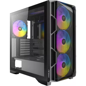 ANTEC AX-1000 ARGB Gaming E-ATX, ATX, Micro-ATX, ITX Mid Tower PC Enclosure, black (0-761345-10240-7)