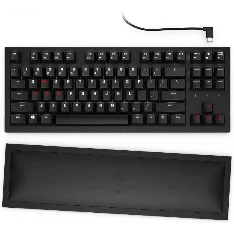 HP OMEN Spacer Wireless TKL Keyboard, Full-size (100%), Wireless, RF Wireless, Mechanical, Black