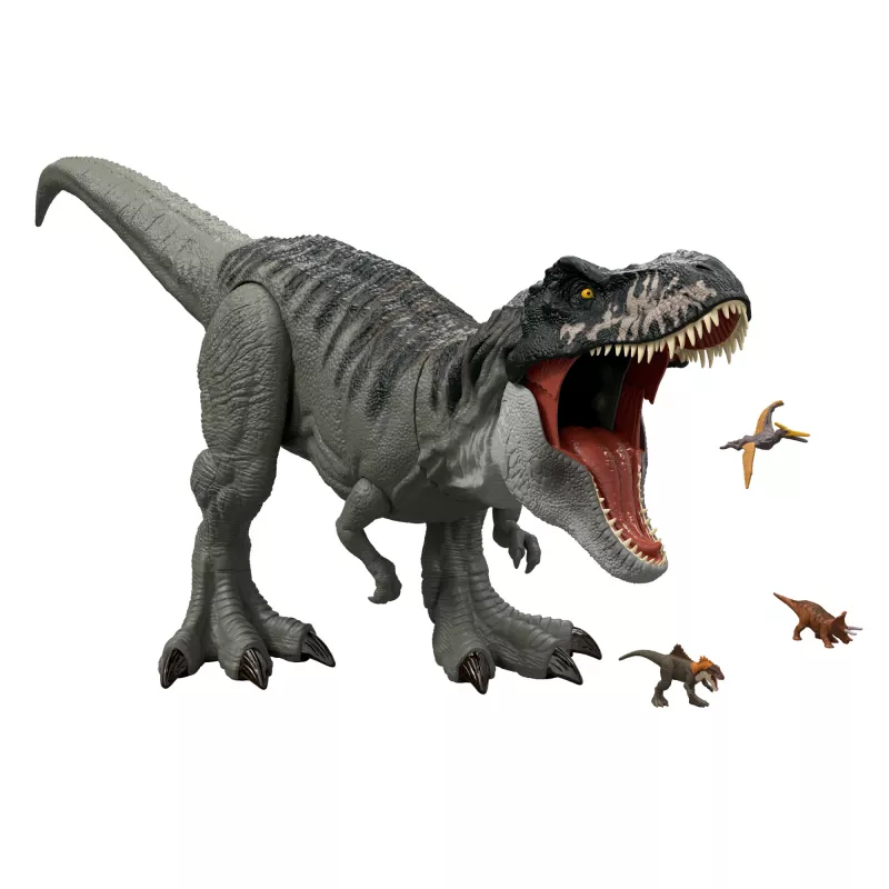 Jurassic World Rebirth Super Colossal Tyrannosaurus Rex Action Figure, T-Rex Dinosaur Movie Toy