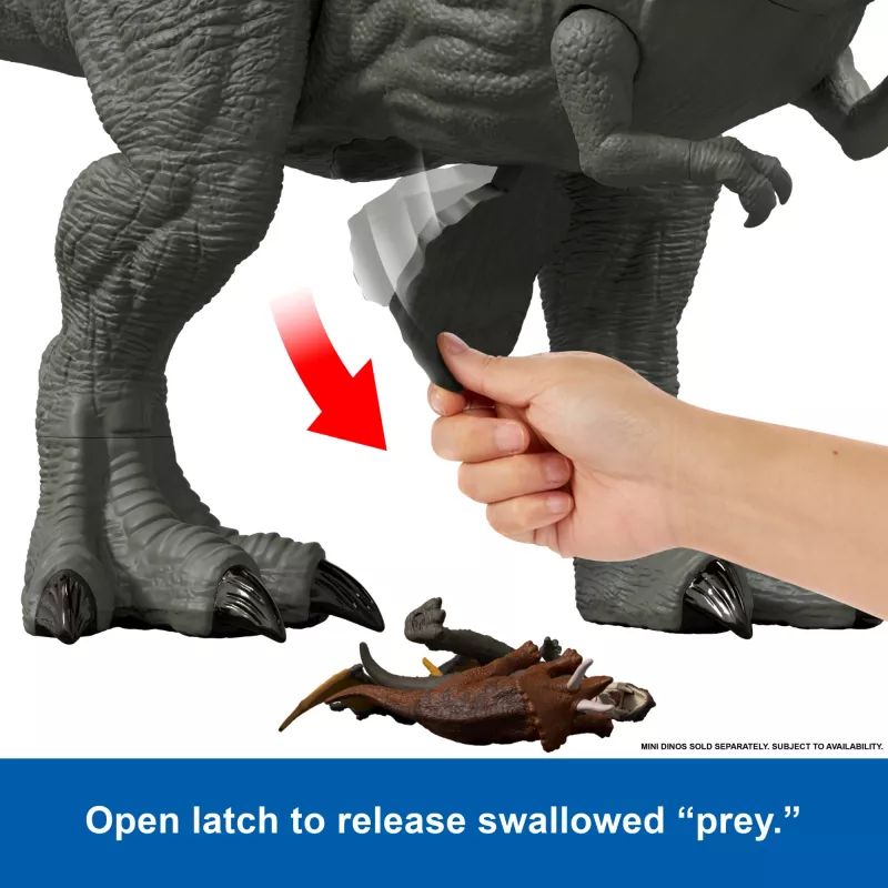 Jurassic World Rebirth Super Colossal Tyrannosaurus Rex Action Figure, T-Rex Dinosaur Movie Toy