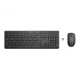 HP 230 Wireless Mouse and Keyboard Combo, Full-size, Wireless, RF Wireless, Membrane, Black, Mouse included