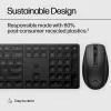 HP 650 Wireless Keyboard and Mouse Combo, Full-size (100%), Wireless, RF Wireless, Membrane, Black, Mouse included