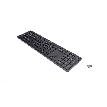HP 450 Programmable Wireless keyboard RF Wireless + USB AZERTY Belgian Black