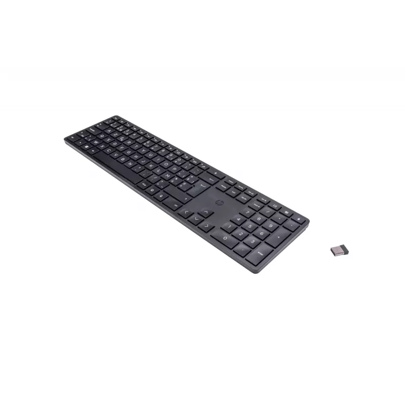 HP 450 Programmable Wireless keyboard RF Wireless + USB AZERTY Belgian Black