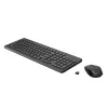 HP 330 Wireless Mouse and Keyboard Combination, Full-size (100%), Wireless, RF Wireless, Black, Mouse included