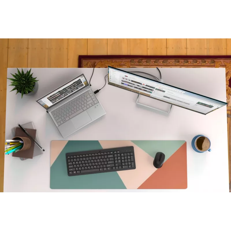 HP 330 Wireless Mouse and Keyboard Combination, Full-size (100%), Wireless, RF Wireless, Black, Mouse included
