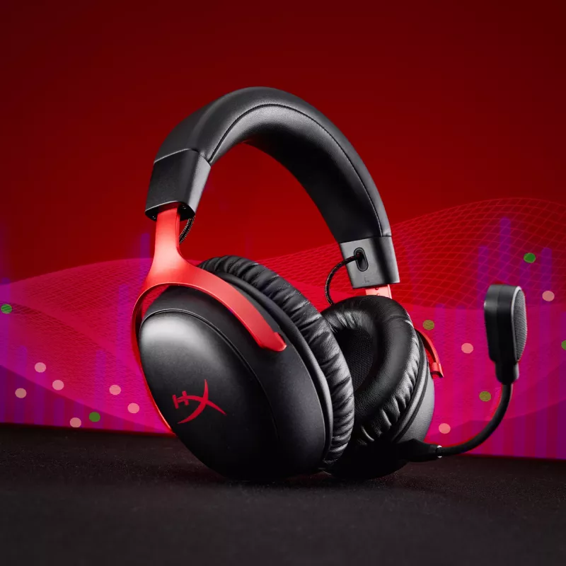 HyperX Cloud III S - Wireless Gaming Headset (White), Wireless, 20 - 20000 Hz, Gaming, 340 g, Headset, White