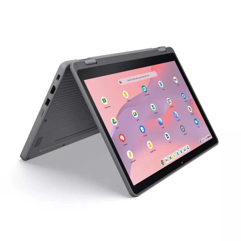Lenovo Chrome 500e 2in1 G5 M89 MediaTek Kompanio 540 Chromebook 31 cm (12.2 inch) Touchscreen WUXGA 8 GB LPDDR5x-SDRAM 64 GB UFS Wi-Fi 6E (802.11ax) ChromeOS English Grey