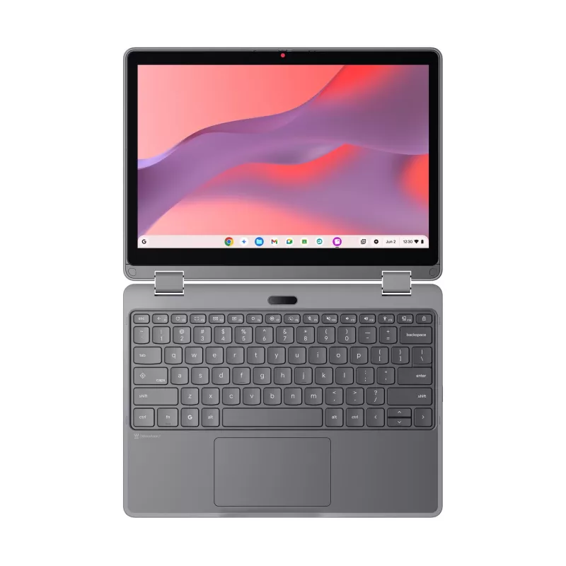 Lenovo Chrome 500e 2in1 G5 M89 MediaTek Kompanio 540 Chromebook 31 cm (12.2 inch) Touchscreen WUXGA 8 GB LPDDR5x-SDRAM 64 GB UFS Wi-Fi 6E (802.11ax) ChromeOS English Grey