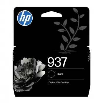 HP 937 Black Original Ink Cartridge, Standard Yield, Black, 1 pc(s), 1250 pages, Single pack