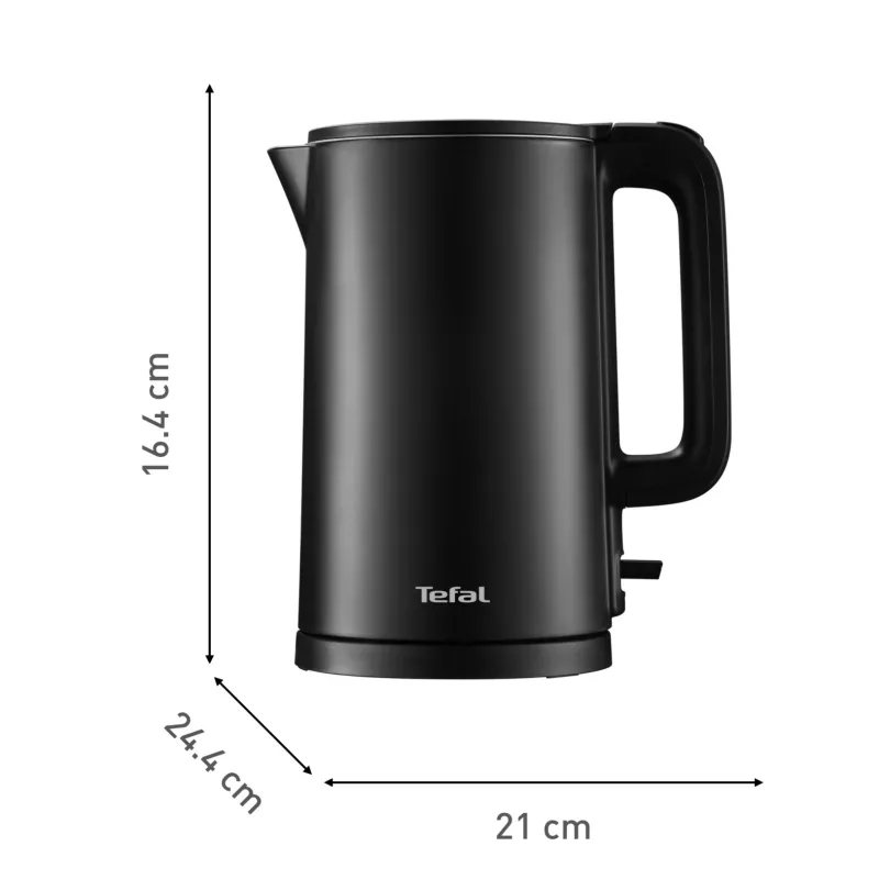 Tefal Thermo Protect KO1408E0 electric kettle 1.5 L 1500 W Black