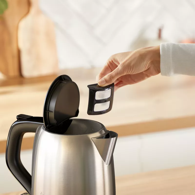Tefal Subito Mini KO5S2DE0 electric kettle 1 L 2400 W Black, Stainless steel