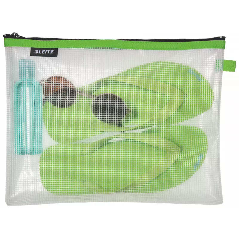 Leitz Travel Pouch water resistant WOW Large, Unisex, Accessory bag, Large, Zipper, Water resistant, Green