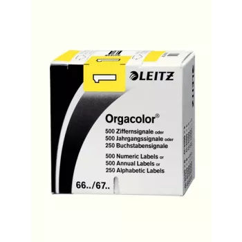Leitz Orgacolor self-adhesive label Rounded rectangle Yellow