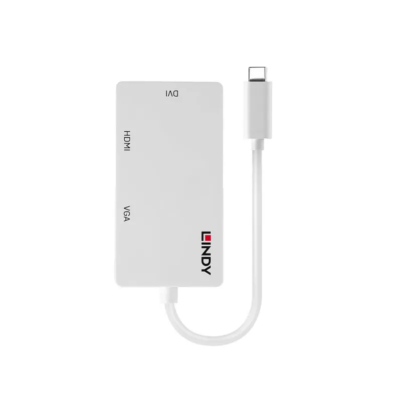 Lindy USB Type C to Triple Display Converter, 3840 x 2160 pixels