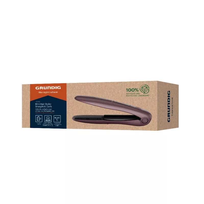 Grundig HS 6330 cordless hair straightener, violet